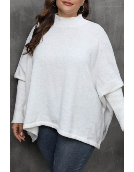 Rhinestone Ruched Overlap Long Sleeve Top